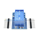 Relay Shield For Arduino Wemos D1 Mini Esp8266 Development Board Function Module
