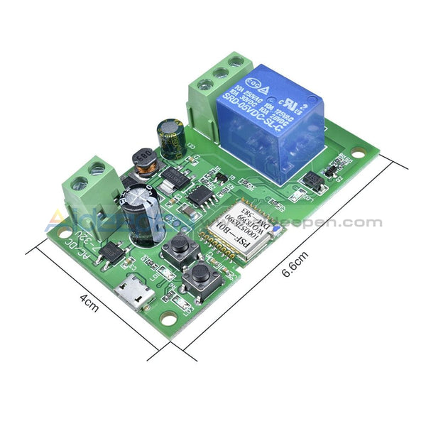 WiFi Smart Switch Relay Module – 5V-12V, Self-Locking, For Home Automation & DIY Projects