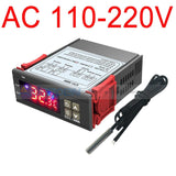 Stc-3000 Digital Temperature Controller Thermostat With Sensor Ac 110V-220V/dc 24V/dc 12V 110-220V