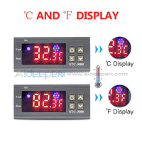Stc-3000 Digital Temperature Controller Thermostat With Sensor Ac 110V-220V/dc 24V/dc 12V