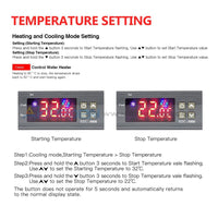 Stc-3000 Digital Temperature Controller Thermostat With Sensor Ac 110V-220V/dc 24V/dc 12V