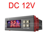 Stc-3000 Digital Temperature Controller Thermostat With Sensor Ac 110V-220V/dc 24V/dc 12V Dc
