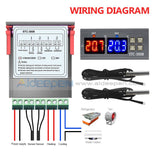 Stc-3008 Digital Temperature Thermostat Controller Dual Led Ntc Probe 110-220V/ Dc 24V