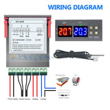 Stc-3018 Ac 110V-220V Digital Dual Temperature Controller Thermostat Temp Probe