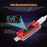 Tc64 Type-C Usb Color Lcd Voltmeter Ammeter Voltage Current Meter Multimeter Testers