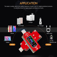 Tc64 Type-C Usb Color Lcd Voltmeter Ammeter Voltage Current Meter Multimeter Testers