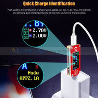 Tc64 Type-C Usb Color Lcd Voltmeter Ammeter Voltage Current Meter Multimeter Testers