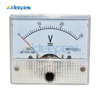 DC Analog Panel Voltmeter Ammeter Amp Volt Meter Gauge 85C1 30V 50V 5A 10A