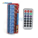 DC 5V 12V 8 Channel Relay Module Infrared IR Remote Switch 8 CH Driving Board Remote Controller MOS Switch Receiver Board