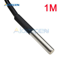 1M/2M/2.5M/3M Waterproof DS18B20 Digital Temperature Sensor Thermometer Waterproof Sensor Probe Stainless Steel
