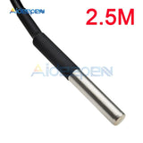 1M/2M/2.5M/3M Waterproof DS18B20 Digital Temperature Sensor Thermometer Waterproof Sensor Probe Stainless Steel