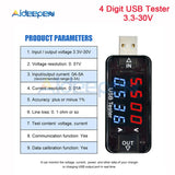 3/4 Digit USB Charger Doctor Digital Charging Battery Voltmeter Ammeter Ampermeter Current Meter USB Detector Smart Function
