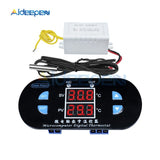 DK W1308 DC 12V AC 100 240V 10A Digital Thermostat Temperature Controller Regulator Heating Cooling Thermometer Dual LED Display