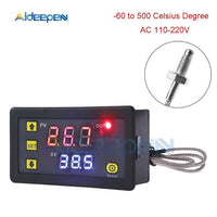 W3230  60~500℃ DC 5V 12V 24V 110V 220V AC Digital Temperature Controller LED Display Thermostat With Heating Cooling Switch on AliExpress
