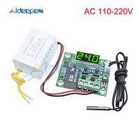 W1209 DC 12V AC 110 220V Thermostat Temperature Controller Incubation Switch Heat Cool Temp Thermo Module Red Blue Green White