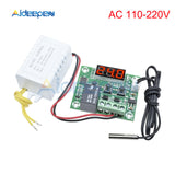 W1209 DC 12V AC 110 220V Thermostat Temperature Controller Incubation Switch Heat Cool Temp Thermo Module Red Blue Green White