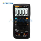AN8008 Auto Range Digital Multimeter 9999 counts With Backlight AC/DC Ammeter Voltmeter Ohm Transistor Tester Multi Meter Black on AliExpress