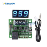 W1209 DC 12V LED Digital Heat Cool Thermostat Temperature Control Thermometer Thermo Controller Switch Module + NTC Sensor Case