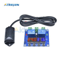 DC 12V LED Digital Temperature Humidity Control Module Thermometer Hygrometer Controller Dual Output Thermostat M452 on AliExpress