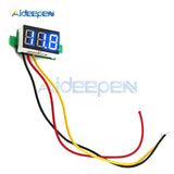 0.28 inch DC LED Digital Voltmeter 0 100V Voltage Meter Auto Car Mobile Power Voltage Tester Detector 12V Red Green Blue Yellow