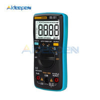 AN8008 Auto Range Digital Multimeter 9999 counts With Backlight AC/DC Ammeter Voltmeter Ohm Transistor Tester Multi Meter Black on AliExpress