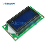 Blue/Yellow 0802 LCD Module 8 x 2 Character Display Screen 0802LCD Module 3.3V / 5V LED LCD Backlight for arduino Diy Kit