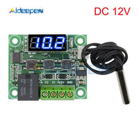 W1209 DC 12V AC 110 220V Thermostat Temperature Controller Incubation Switch Heat Cool Temp Thermo Module Red Blue Green White