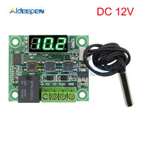 W1209 DC 12V AC 110 220V Thermostat Temperature Controller Incubation Switch Heat Cool Temp Thermo Module Red Blue Green White
