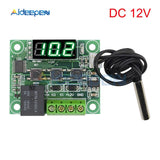 W1209 DC 12V AC 110 220V Thermostat Temperature Controller Incubation Switch Heat Cool Temp Thermo Module Red Blue Green White