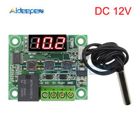 W1209 DC 12V AC 110 220V Thermostat Temperature Controller Incubation Switch Heat Cool Temp Thermo Module Red Blue Green White