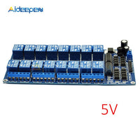 DC 5V 12V 16 Channel Relay Shield Module with Optocoupler LM2576 Microcontrollers Interface Power Relay For Arduino Smart Home on AliExpress