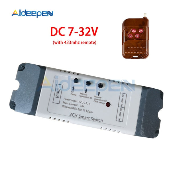 AC 220V DC 12V WIFI Relay Switch  ESP-12F Remote Control Smart Home