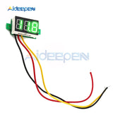 0.28 inch DC LED Digital Voltmeter 0 100V Voltage Meter Auto Car Mobile Power Voltage Tester Detector 12V Red Green Blue Yellow