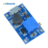 MT3608 DC DC Adjustable Boost Module 2A Boost Plate Step Up Module with MICRO USB Power Supply Module 2V 24V to 5V 9V 12V 28V