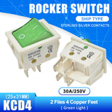 KCD4 High Current Rocker Switch Power Switch 2 position ON OFF 4 Pins 6 Pins Electrical Equipment With Light Switch 30A 250V on AliExpress