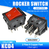 KCD4 High Current Rocker Switch Power Switch 2 position ON OFF 4 Pins 6 Pins Electrical Equipment With Light Switch 30A 250V on AliExpress