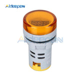 22MM AD16 22DSV Digital LED AC Voltmeter AC60 500V Voltage Meter Gauge Tester Indicator Lamp Pilot Blue Orange White Red Green