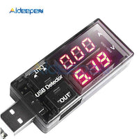 USB Charger Doctor Digital Dual Display Charging Battery Voltmeter Ammeter Ampermeter Current Meter USB Detector Smart Function