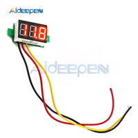 0.28 inch DC LED Digital Voltmeter 0 100V Voltage Meter Auto Car Mobile Power Voltage Tester Detector 12V Red Green Blue Yellow