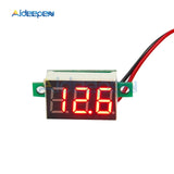 0.36 Inch 0.36'' DC 4.7 32V 3 Digit Display Voltmeter Mini LED Digital Panel Volt Voltage Meter Instrument Red/Blue/Gree/White