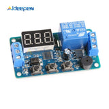 DDC 332 DC 12V Timer Delay Relay LED Digital Relays Trigger Cycle Timer Delay Switch Timing Control Module Board with Car Buzzer