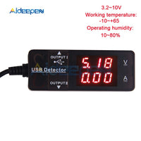 3/4 Digit USB Charger Doctor Digital Charging Battery Voltmeter Ammeter Ampermeter Current Meter USB Detector Smart Function