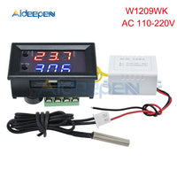 W1209 W1209WK DC 12V AC 110 220V Thermostat Temperature Control LED Digital Thermometer Thermo Switch Tester Module NTC Sensor