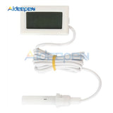 Mini LCD Digital Thermometer Hygrometer Indoor Convenient Temperature Sensor Humidity Meter Gauge Instruments Cable Black/White