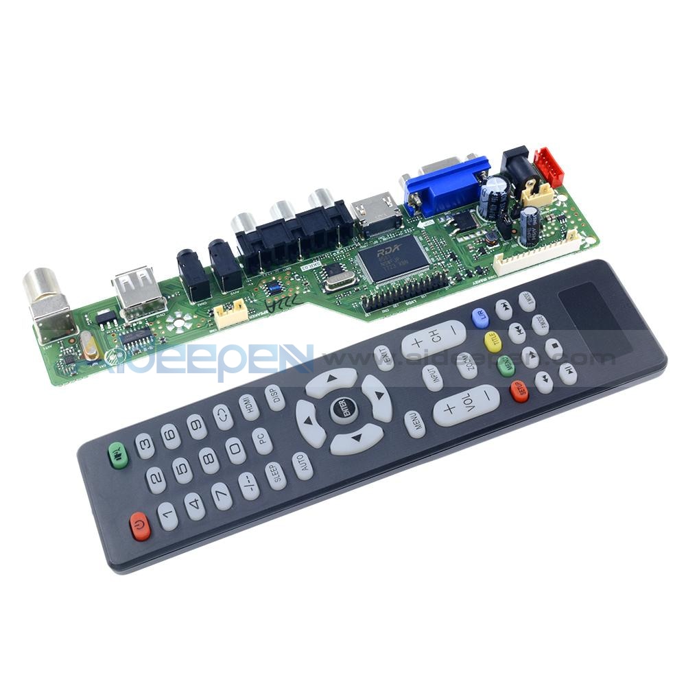 V29 Universal LCD TV Controller Board TV Motherboard VGA/HDMI/AV/TV ...