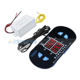 W1308 Ac 110V 220V Dc 12V 10A Digital Dual Led Thermostat Temperature Controller