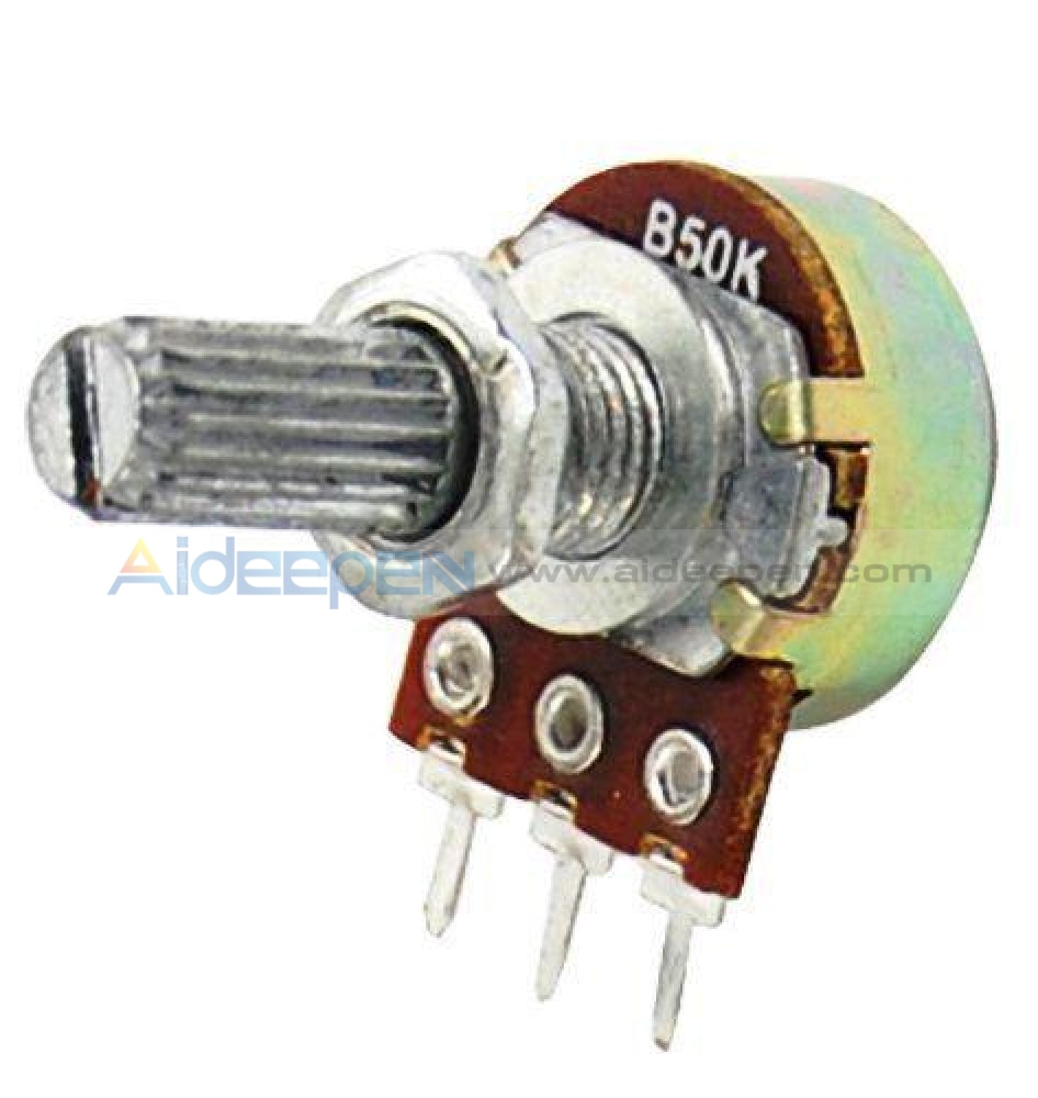10K OHM Linear Taper Rotary Potentiometer B10K Pot With Knob And 3-Pin