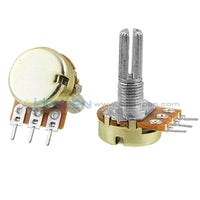 Wh148 Type B1K Ohm Linear Taper Rotary Potentiometer Panel Pot 3 Pin B10K-3Pin B50K-3Pin Basic Tools