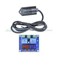 Xh-M452 Dc 12V Dual Digital Led Temperature & Humidity Control Thermostat +Probe Controller